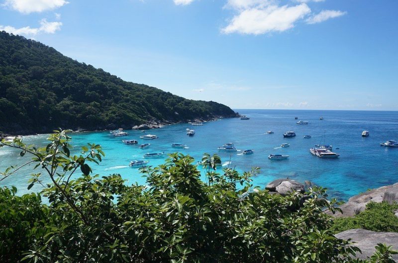 Play in the white coral-sand beaches of Similan Islands